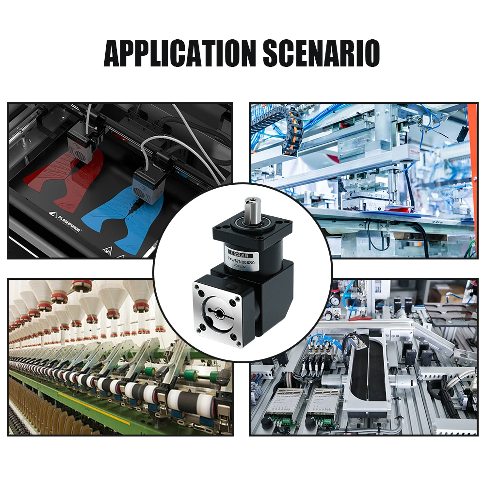 Nema23 PXW57 Right Angle Planetary Reducer Ratio 3/4/5/10/20/24/36/40/60/64 for CNC Stepper Servo Motor planetary reducer
