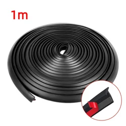 Versatile Rubber Car Sealing Strips - Weatherproof Edge Trim (1m)