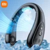 Xiaomi 5000mAh Neck Fan Portable Bladeless Mini Rechargeable Type-C Mute LED Digital Display Electric Fans Air Cooler Smart