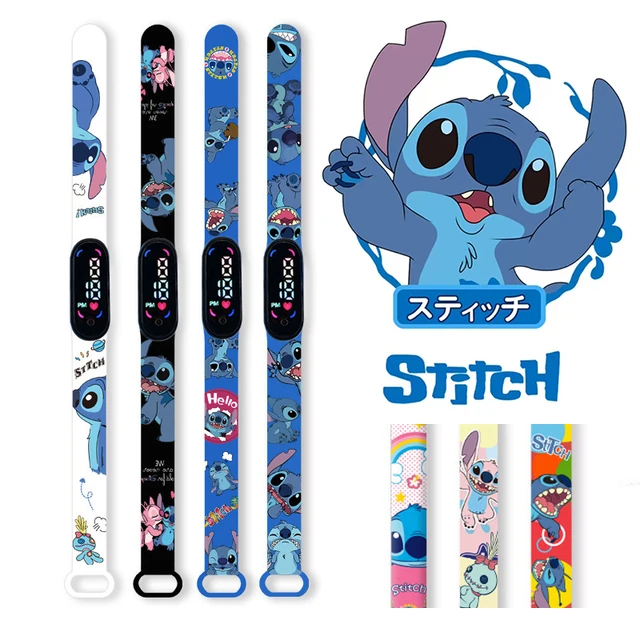 Cartoon Disney Stitch Children's Watches Girls Leather Strap Women Watch  Kids Ladies Waterproof Clock reloj infantil