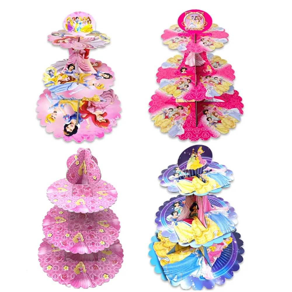 Confezione da 2 alzate per torte in cartone rosa a 3 ripiani, per cupcake e dessert, per tè pomeridiano, alzata per torte a 3 livelli per compleanni, feste, baby shower Confezione da 2 alzate per torte in cartone rosa a 3 ripiani, per cupcake e dessert, per tè pomeridiano, alzata per torte a 3 livelli per compleanni, feste, baby shower