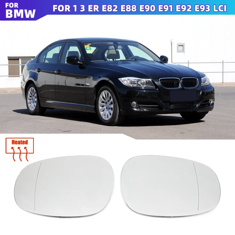 

Левое и правое боковое зеркало, стекло заднего вида, внешний широкий угол для BMW 1 серии 3 серии E82 E88 E90 E91 E92 E93 LCI