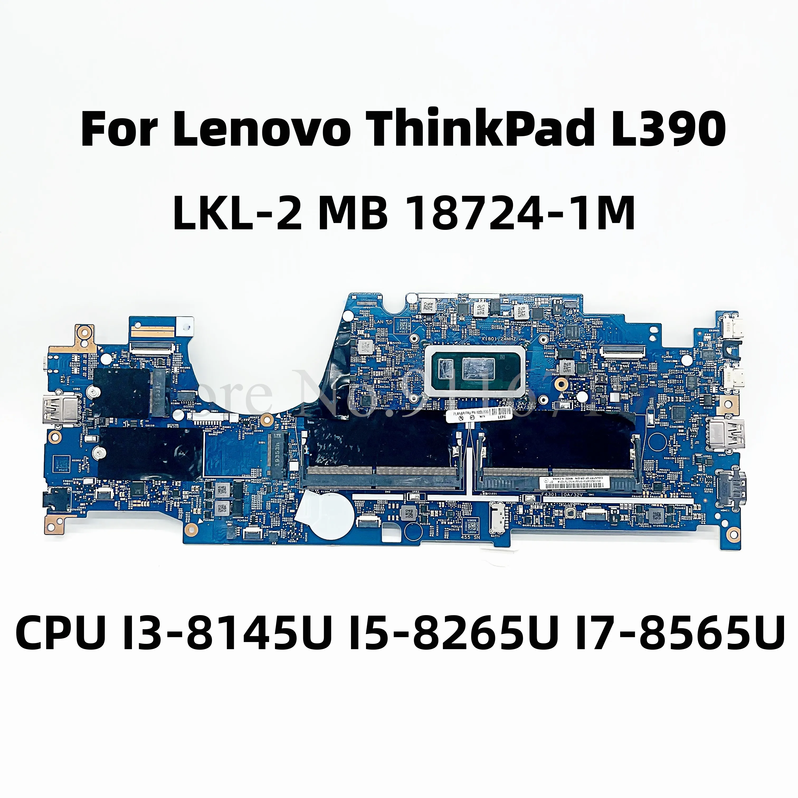 LKL2 MB 187241M For Lenovo ThinkPad L390 Laptop Motherboard with CPU
