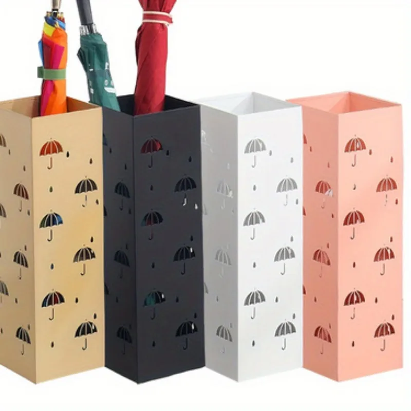 Iron door umbrella rack storage device Umbrella raindrop ventilation Creative design umbrella storage bucket economic simplicity