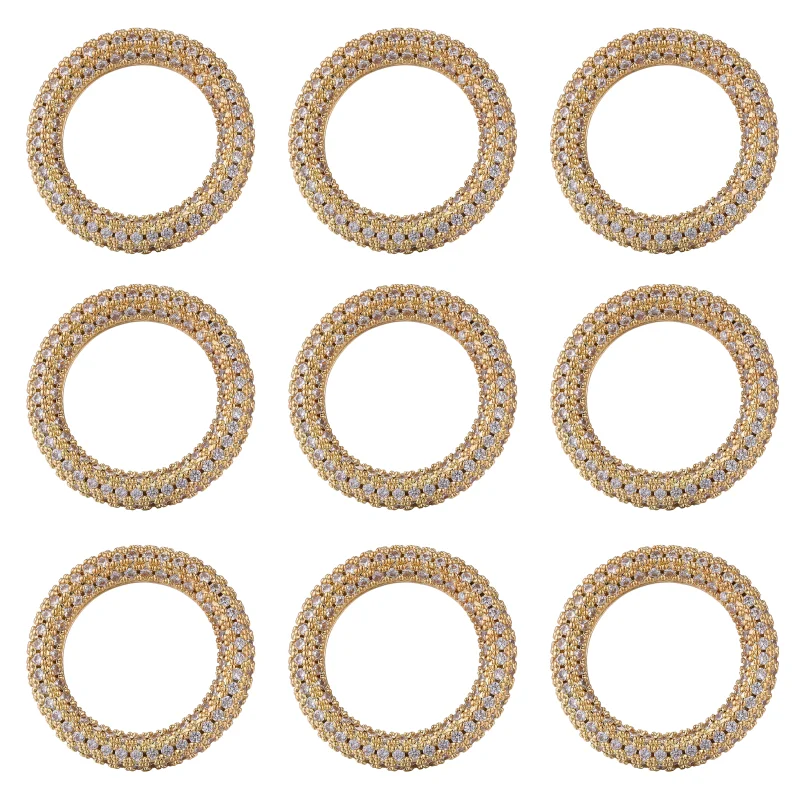 Micro-Zirkon Schmuck Machen Liefert Geschlossen Kreis Haken DIY Zubehör für Frauen Halskette Anhänger Erkenntnisse Materialien – Detail 7