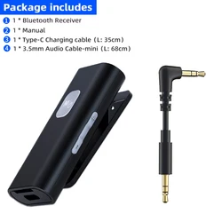 Wireless Bluetooth Audio Receiver Adapter with 3.5mm AUX and TF Card Support (Package - A)