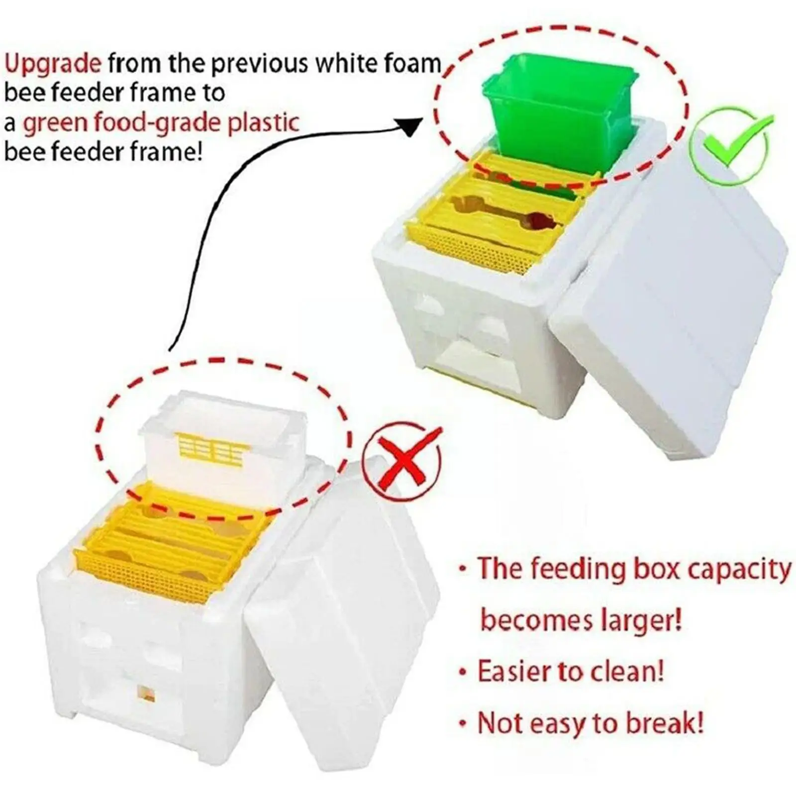 Beekeeping tools Bee breeding box Queen Bee Breeding Box Bee Mating Box Foam Hive Beekeeping Beekeeper Case Equipment Pollination Garden Bree S1G2