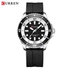 CURREN 8448 Men's Fashion Quartz Watch Outdoor Large Dial Luminous Waterproof Silicone Strap Sport Wristwatch reloj hombre 2