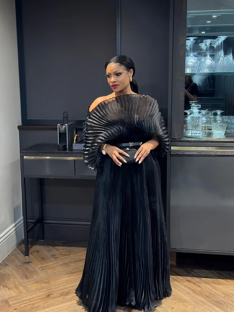 ANLAN Designer Ladies Dresses for Special Occasions 2024 Summer New Solid Color Organza Pleated Luxury Formal Dress 32C2420