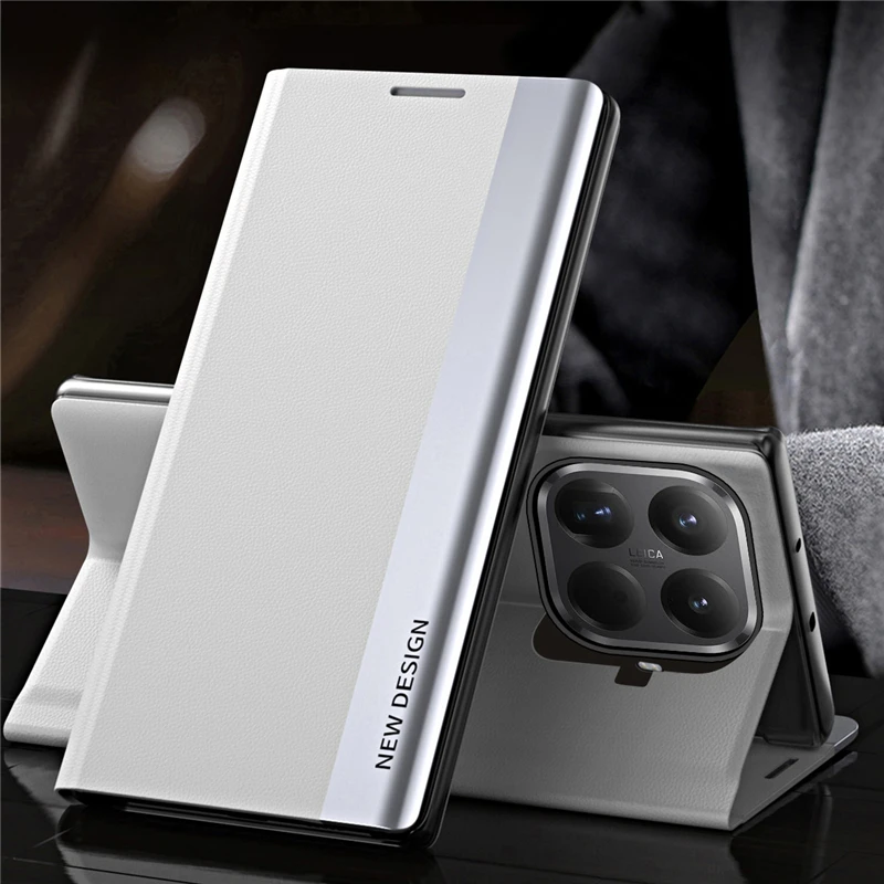 Luxury Shockproof Leather Flip Phone Case Cover