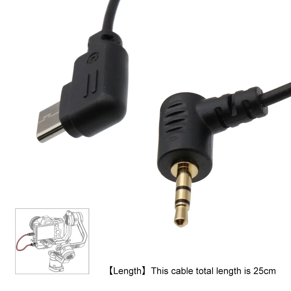 Camera Photo Control Cable For DJI Ronin SC, RSC2, RS2, RS3 For Fujifilm X-H2S, XT2, XT3, XT4, XT20, XT30
