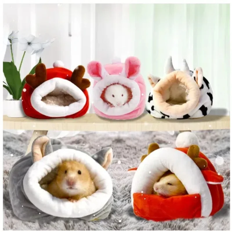 Picture of Cute Hamster Cage Soft Warm Bed Pet Rat Hammock Pig Squirrel Winter ...