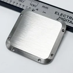 Square Transparent Back Cover for Stainless Steel Watch Case Replacement (A1)