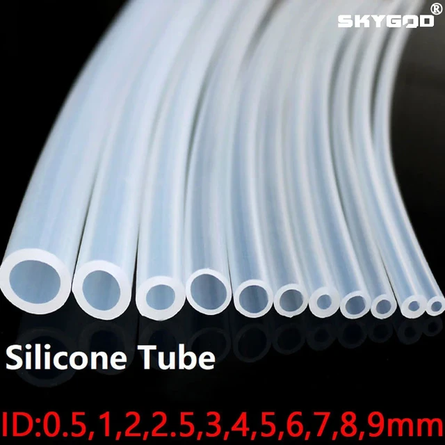 Tuyau silicone transparent 6-9 mm