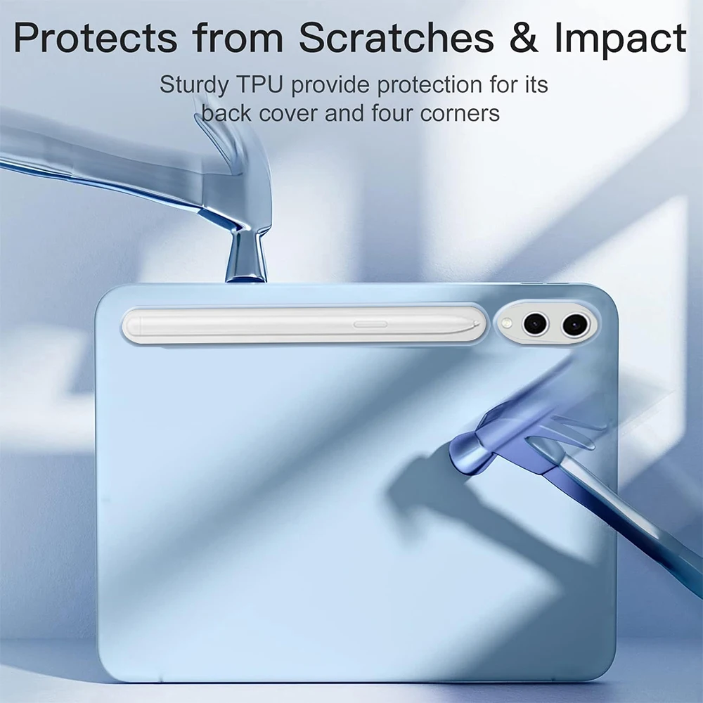 Premium Trifold Stand Flip Case with Soft TPU Back & Auto Wake/Sleep Feature