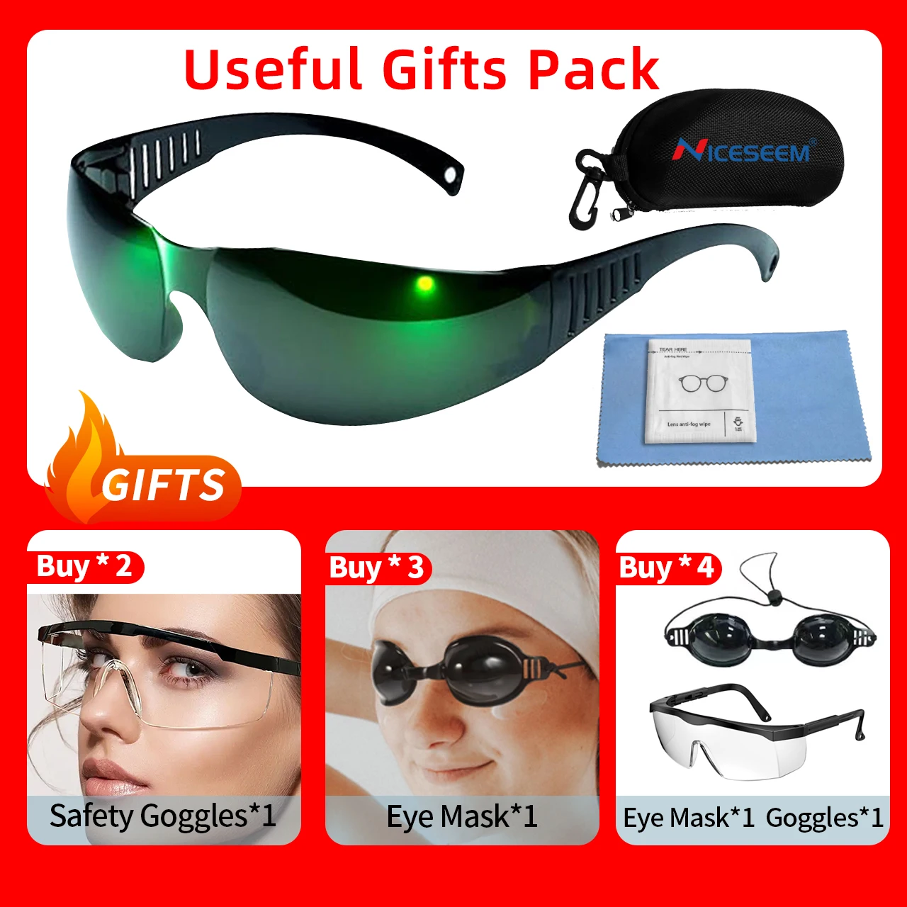 Occhiali per la depilazione di sicurezza Laser protezione dai