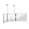 White Retractable Adjustable Hanging Three Mirrors Makeup Folding Three Mirrors Three Fold Mirror Spot Portable Cosmetic 1
