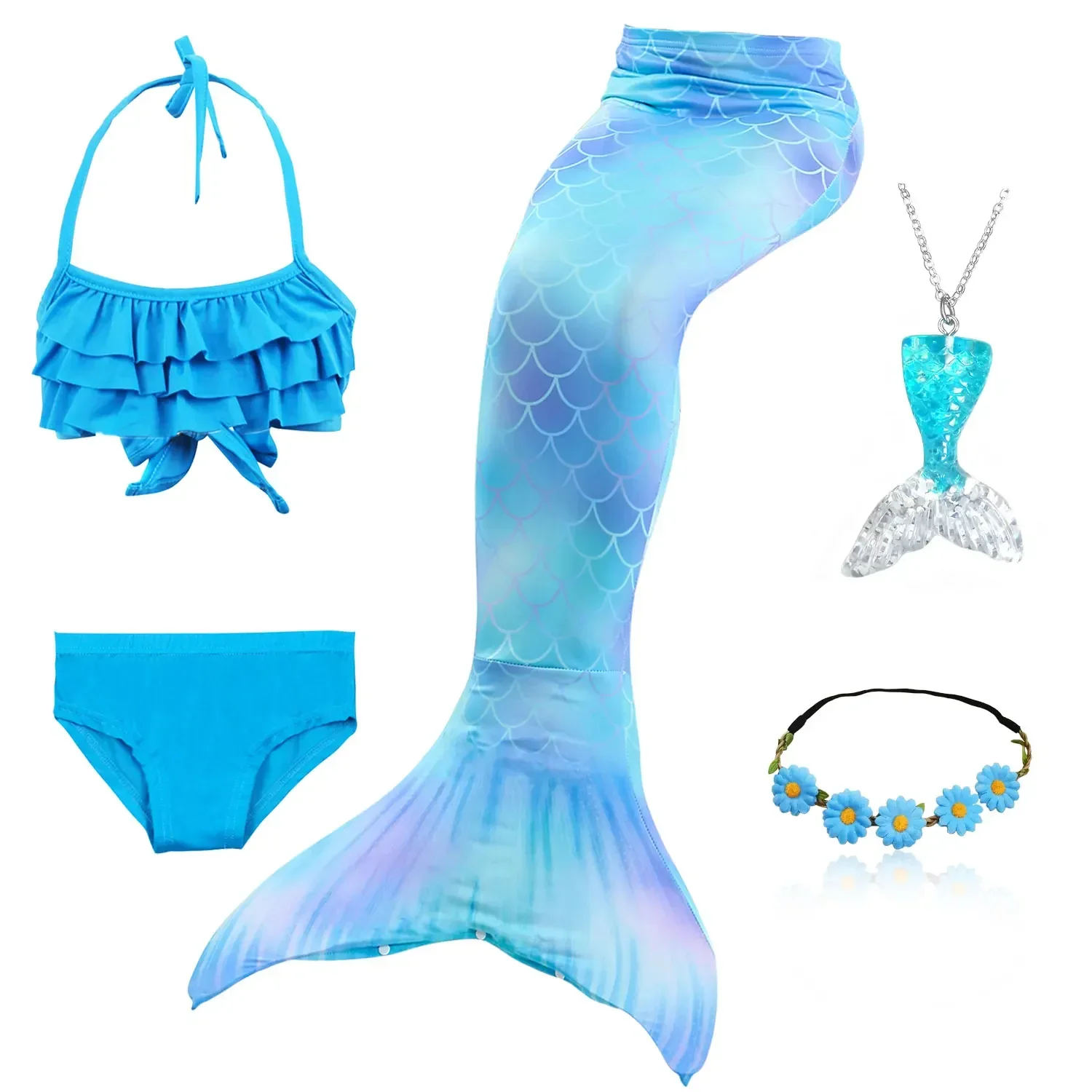 Fancy Kids Mermaid Tail Girls Mermaid Tail for Swimming Costume Costume Child Swimwear Swimsuit Cosplay Birthday Party cosplay costume kids girls dress mermaid costume