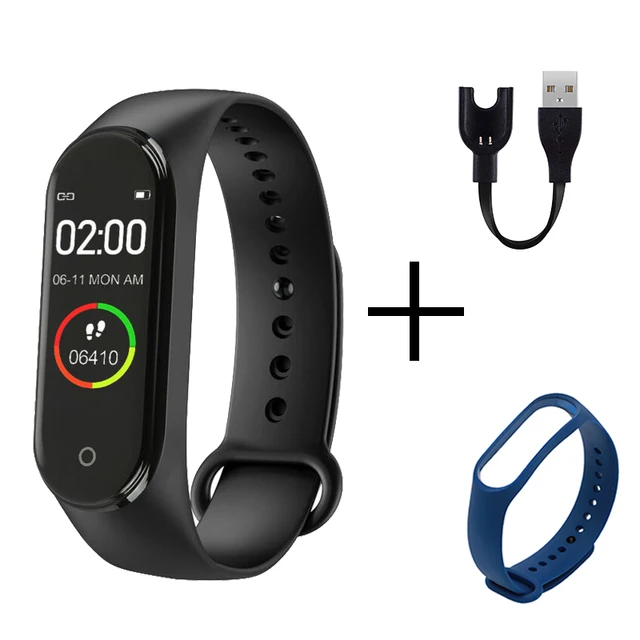 Hot M4 Men Women Smart High Quality New Label Belt Sports Blood Pressure Heart Rate Monitor Watch Waterproof Fitness reloj mujer show 2