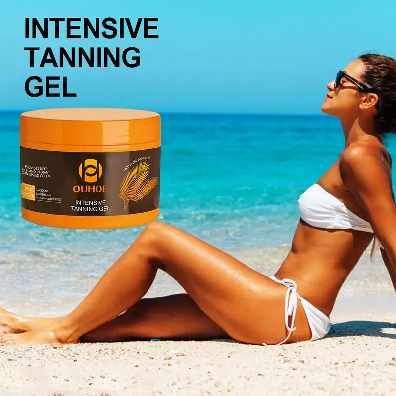150g Intensive Tanning Gel Tanning Cream Sun Tanner Oil Self Solarium Cream Body Face Bronzer Self Tanners Lotion Cream