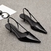 Femmes bout pointu talons chaussures sandales 2025 robe fête mode été pantoufles nouveau marche tongs pompes diapositives 1