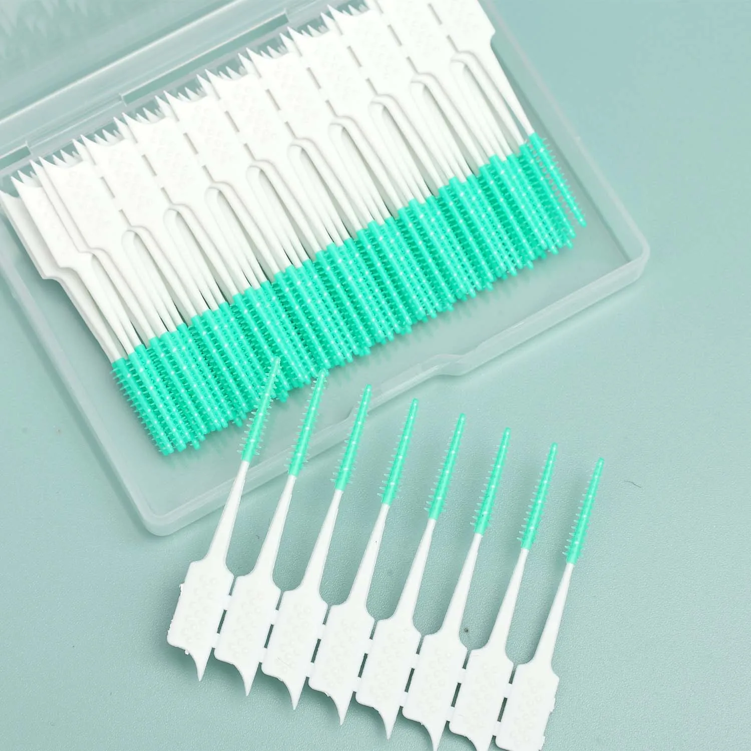 Polypropylene Interdental Brushes for Teeth Cleaning Between Teeth