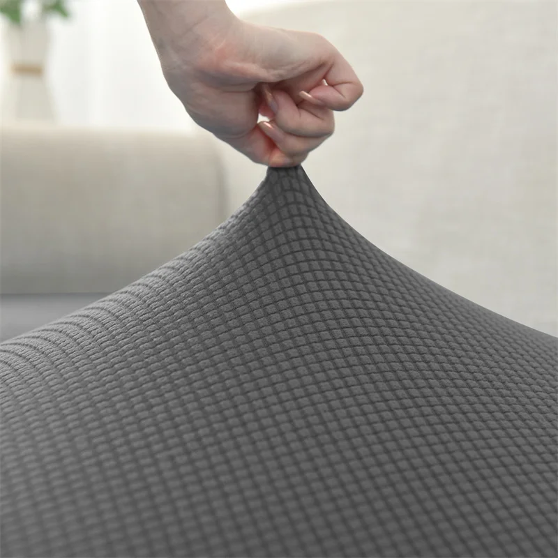 1 2 3 Seater Polar Fleece Sofa Seat Cushion Cover Elastic Armchair Seats Cover Anti-dirt Cushion Protector Seat Slipcovers 5