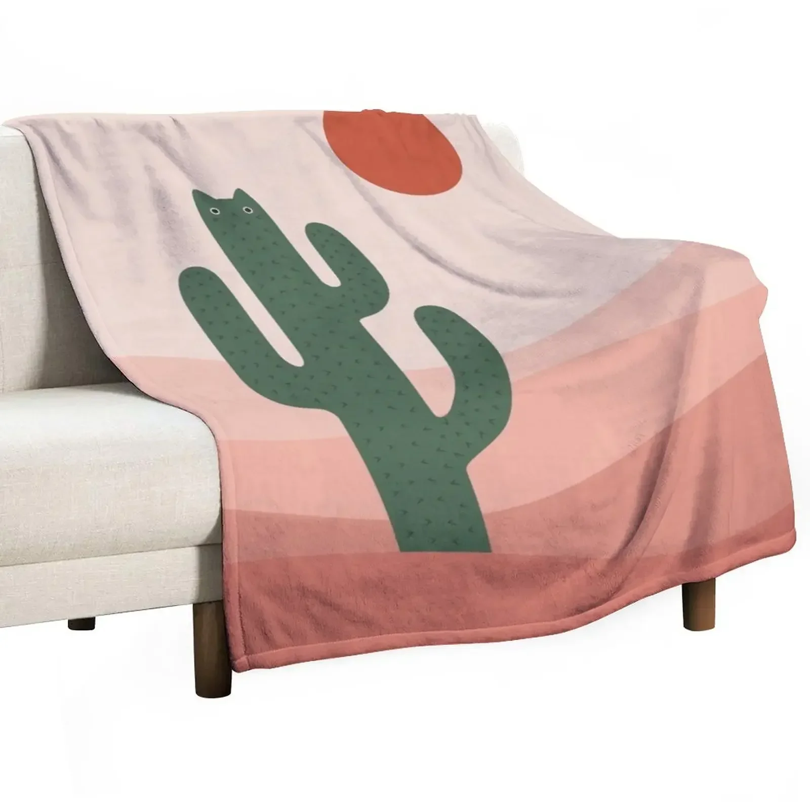 

Cat Landscape 84: Cat-tus Throw Blanket Baby Flannels Luxury Thicken Decoratives Blankets