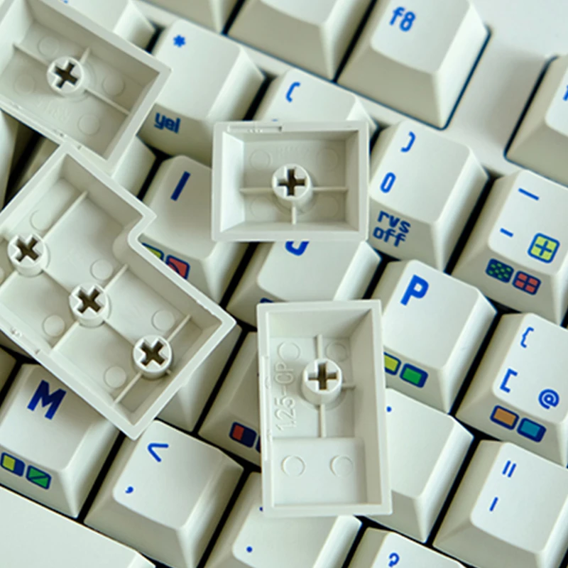 Commodore-keycaps Tema Retro 153 Teclas Commodore 64 C64 Pbt Keycaps Perfil Cereja Sublimação Teclado Mecânico com Iso Enter - Imagem 6