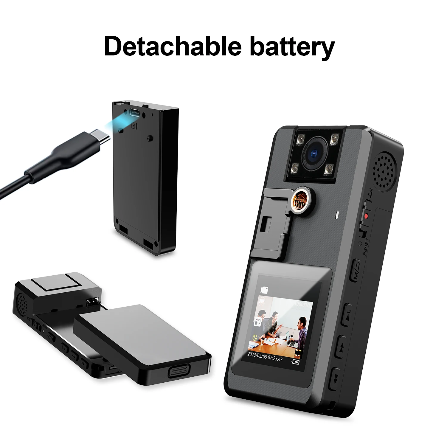 Vandlion-A53-1296P-Mini-Camera-Detachable-Battery-Night-Vision-Infrared ...