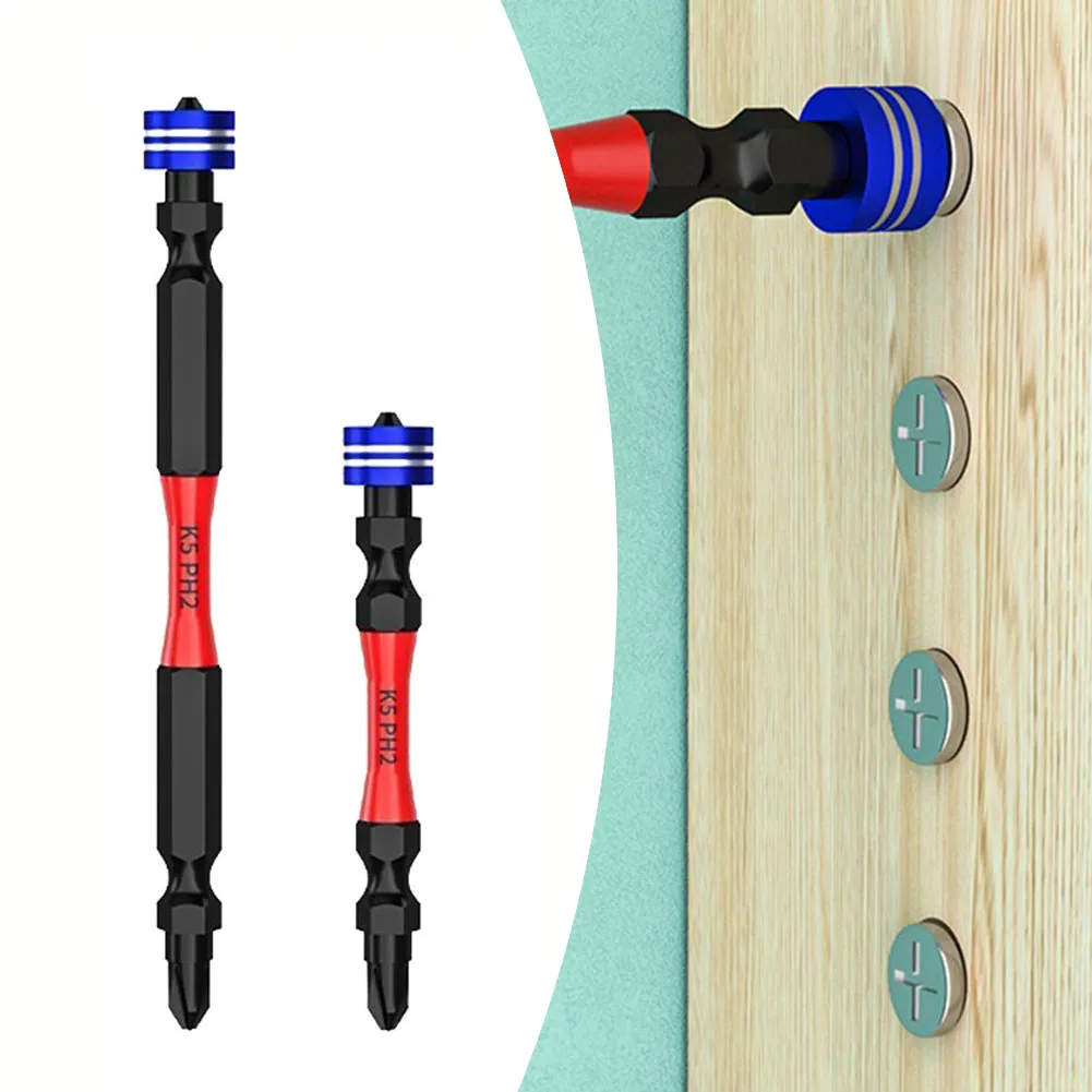 

1/4 Inch Magnetic Screwdriver Bit Magnetic Screwdriver Bits Hex Shank Screwdriver Bit Electric Screwdriver K5 Anti Slip Bits Set