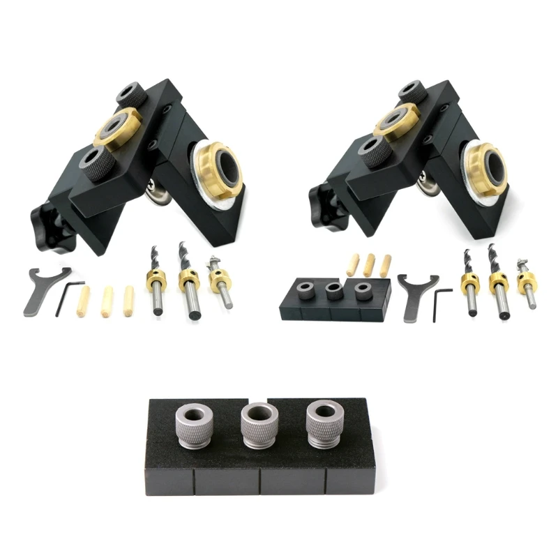 

Multi-purpose Cabinet Hardware 3-in-1 Locator Drilling 8/15mm Installation Dropship