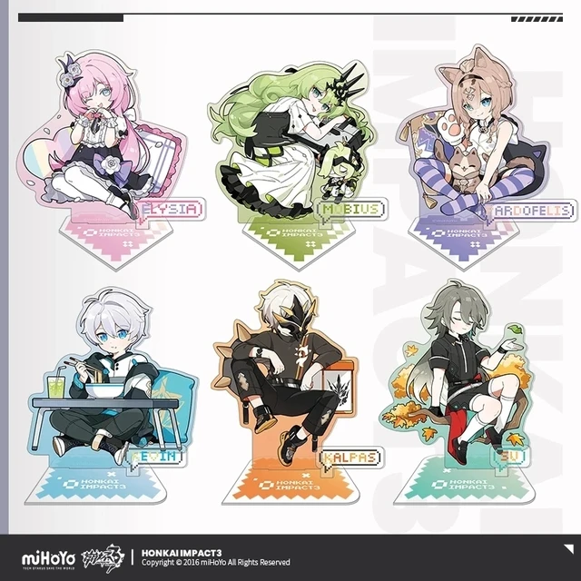 miHoYo Honkai Impact 3 Line Impression Series TPU Organizer New Elysia  Anime Pencil Pouch Cosplay Game Peripheral Mobius - AliExpress