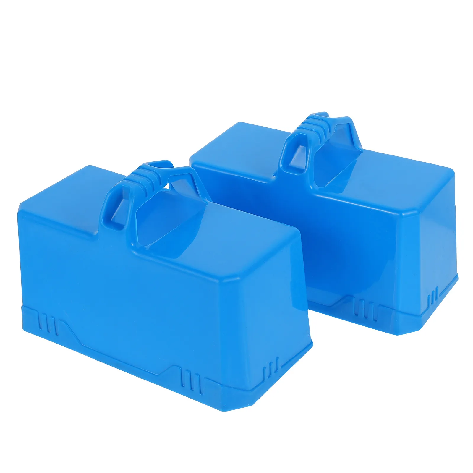 2Pcs 눈 벽돌 만들기 금형 안전한 눈 성 건축을위한 미끄럼 방지 핸들 디자인 이글루 모래 블록 진흙 벽돌 겨울 야외