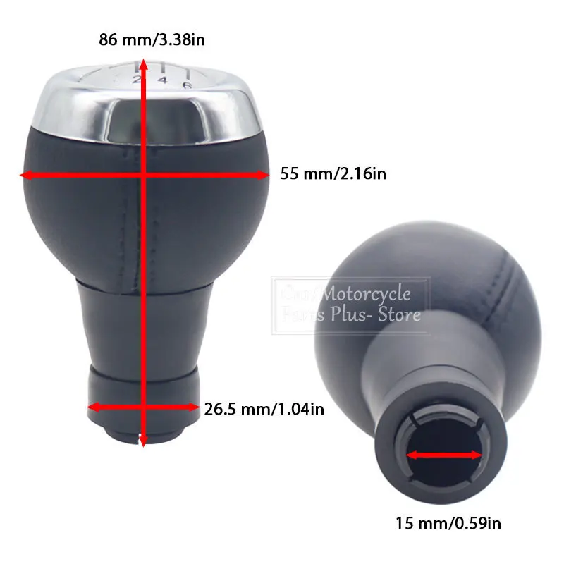 5 Speed/6 Speed Gear Shift Knob PU Leather MT Lever Shifter Knob Handle For Mini Cooper R55 R56 R57 R58 R59 F55 F56 F54 F57