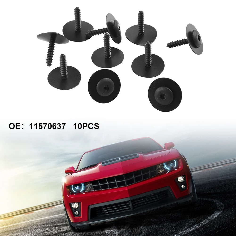 Car Clip Screw High Quality Metal 10pcs/set 11570637 Auto For Buick For Chevrolet Car Fasteners Clips
