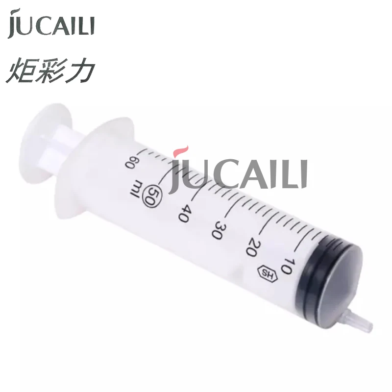 JCL 50mL 5pcs Plastic Reusable Measuring Injection Syringe for Ink Cartridge 20 pcs small 1 ml plastic hydroponics analyze disposable measuring nutrient syringe epoxy resin syringe with cover measuring