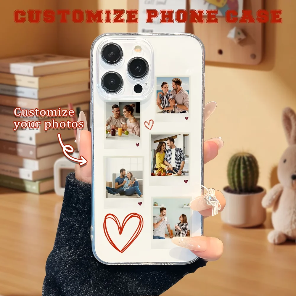 Customized Transparent TPU Phone Case with Personalized Photo Design