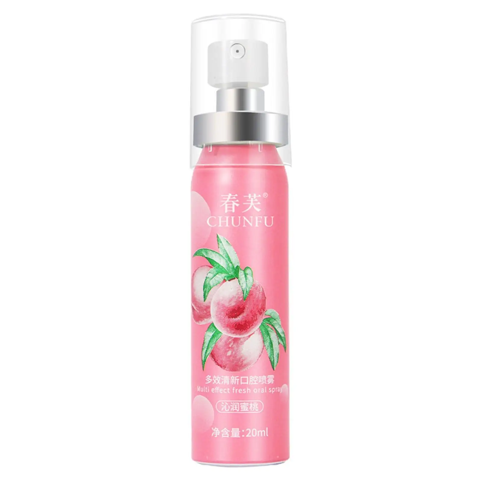 20ml Fruity Breath Refreshing Spray Long Lasting Mint Breath Portable Spray Alcohol-free Bad Peach Care Cleaning