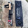 2 PCS 5-Section Outdoor Fold Trekking Pole Cane Camping Portable Walking Hiking Stick For Nordic 등산스틱 Climbing Stick Into Bag 2