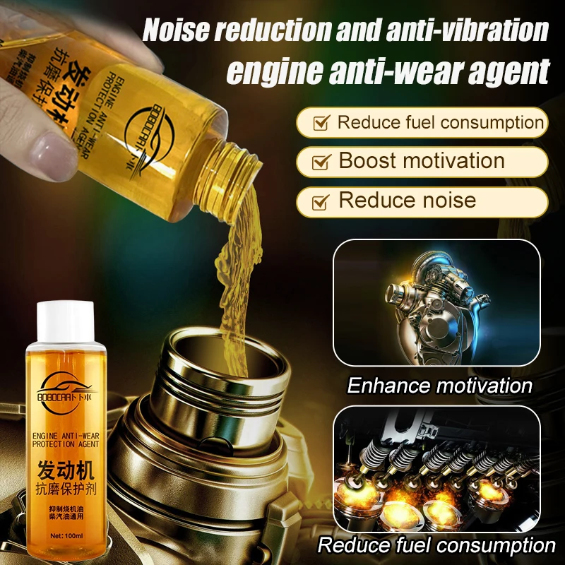 Condizionatore motore per auto Agente protettivo antiusura Riduzione del rumore Additivo per olio motore Agente di riparazione per manutenzione motore moto - Image 2