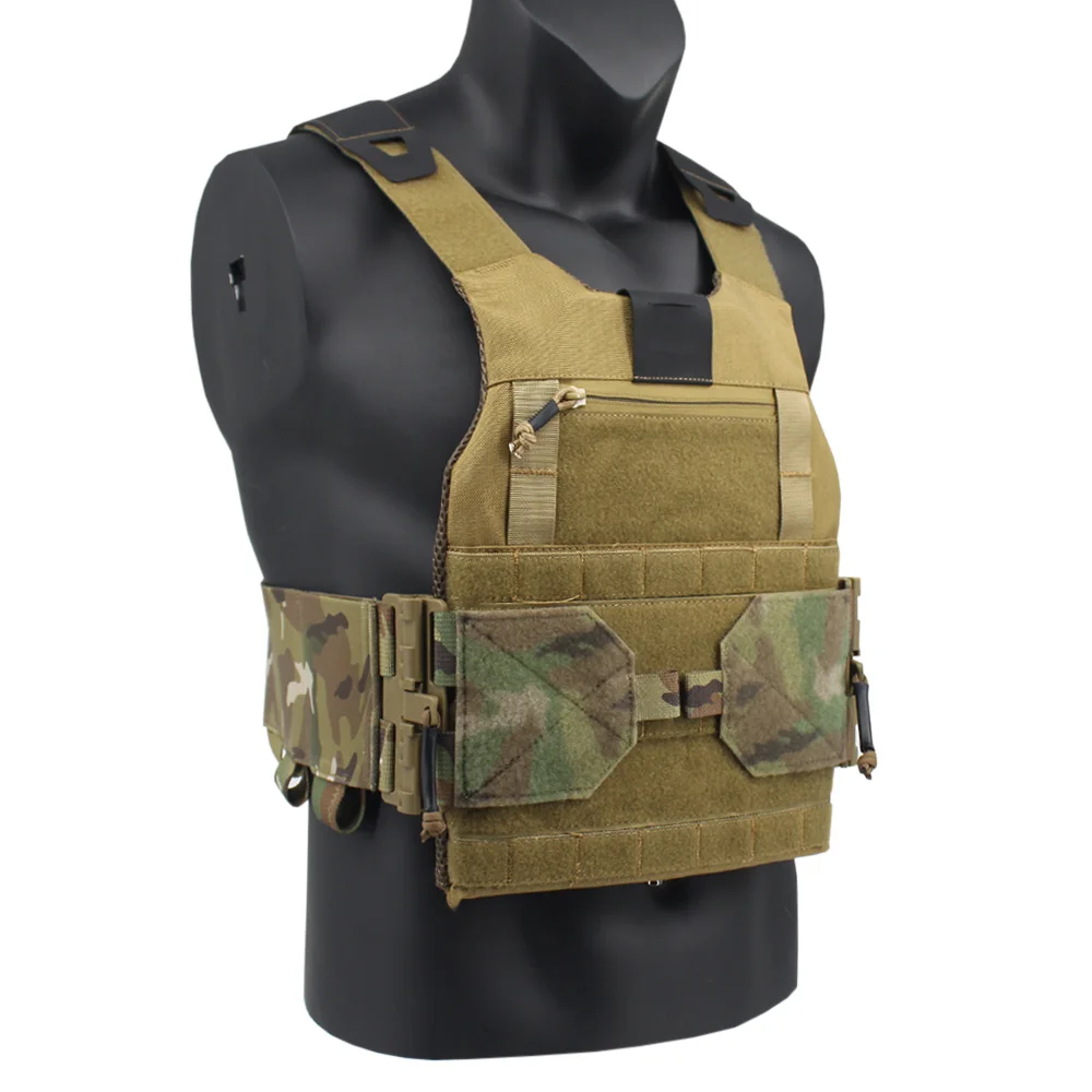 Tactical FCSK Vest Quick Release Buckle Set Airsoft Elastic Cummerbund Waist Cover Vest Gear