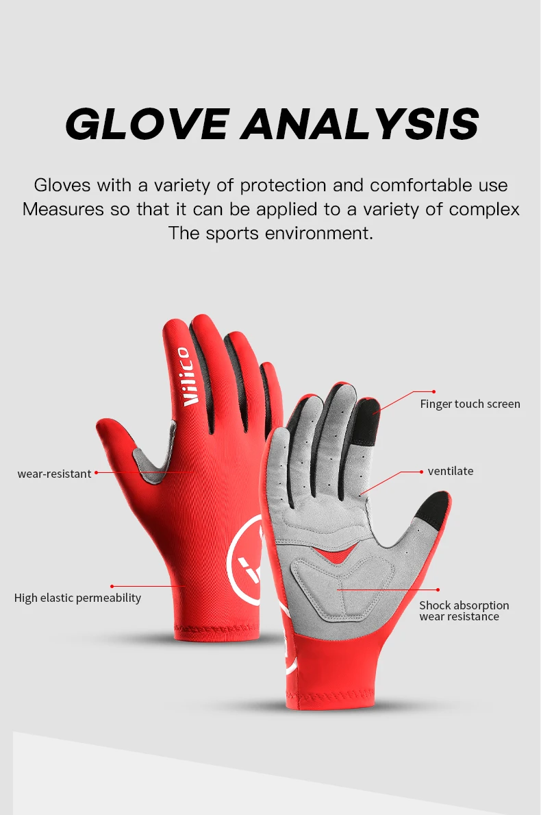 Full Finger Breathable Cycling Gloves