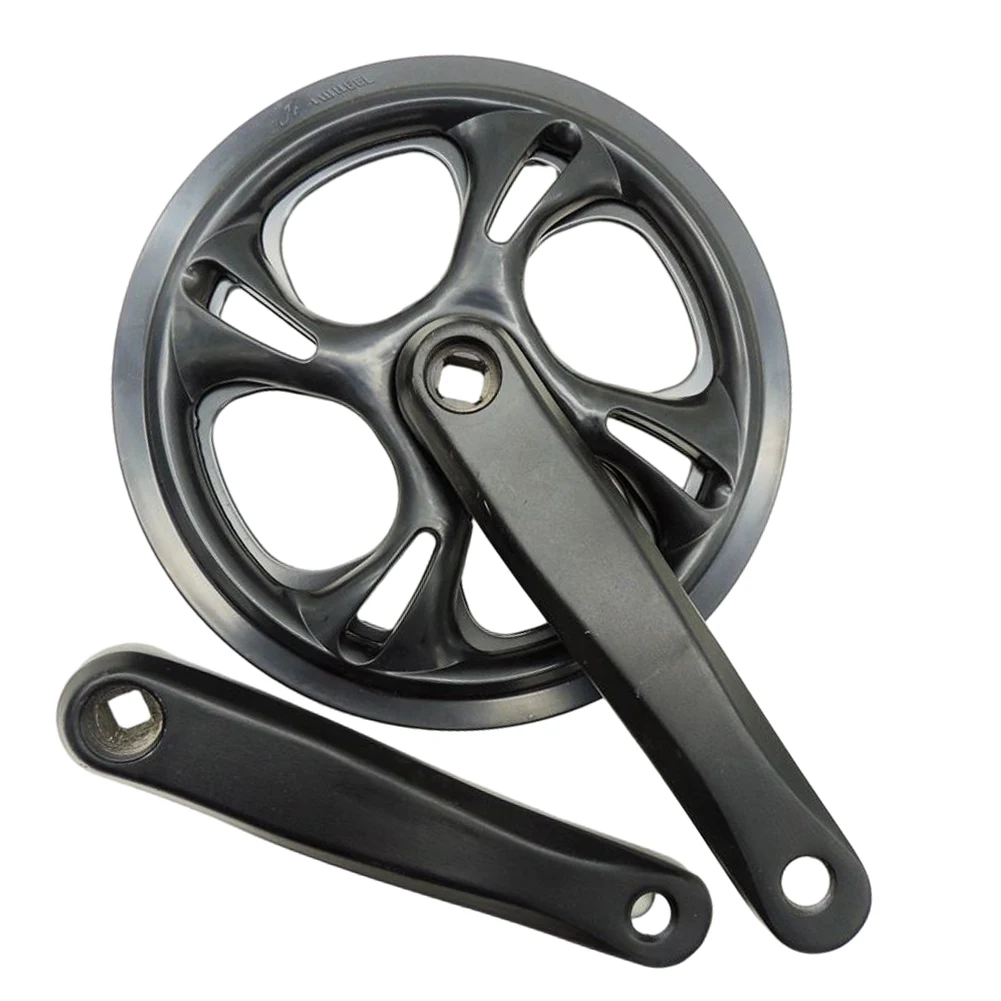 

Folding Bicycle Crankset Bike MTB Bike Chainset Wheel 48T165mm For Fixie Ebike For Square Hole Bike Bottom Larger Chainring