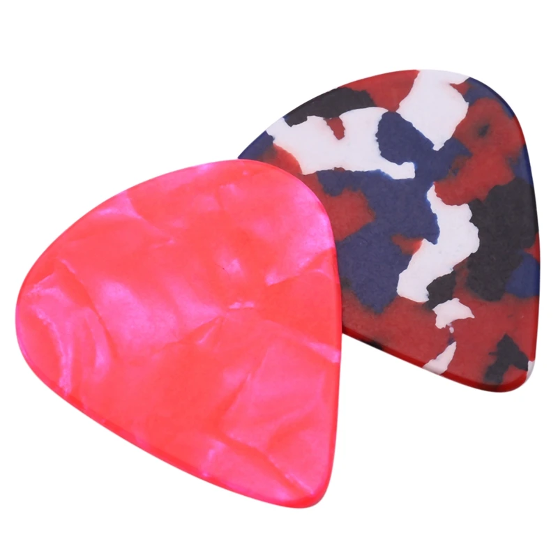 New Hot 60 Pack Abstract Art Colorful Guitar Picks, Unique Guitar Gift For Bass, Electric & Acoustic Guitars Includes 0.46mm, 0.