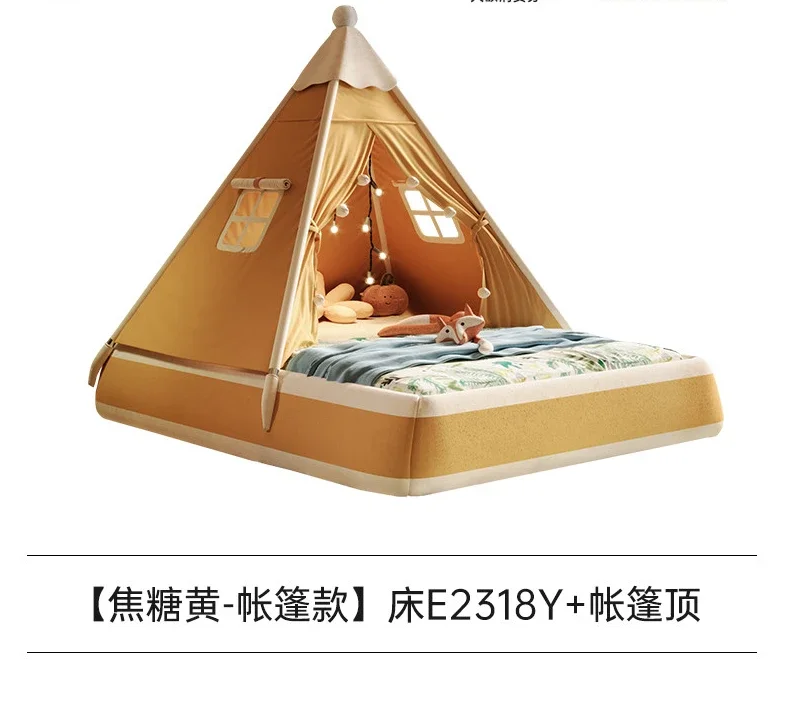 Platform Bed Tree House Tent Solid Wood Tatami Single Room Montessori