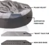 Semi-closed Dog Kennel Pet Sleeping Pad Kitten Puppy Winter Warm Nest Litter Mat Plush Dirty Resistant Pet Bed Kennel 5