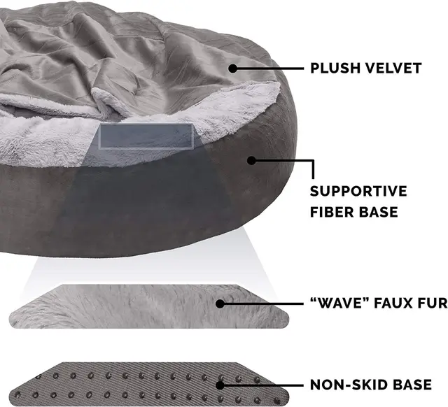 Semi-closed Dog Kennel Pet Sleeping Pad Kitten Puppy Winter Warm Nest Litter Mat Plush Dirty Resistant Pet Bed Kennel 5