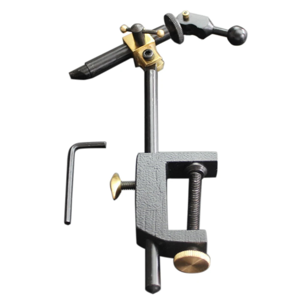 Rotary Fly Tying Vise C Clamp Steel Hard Jaws Jig 360 Rotating