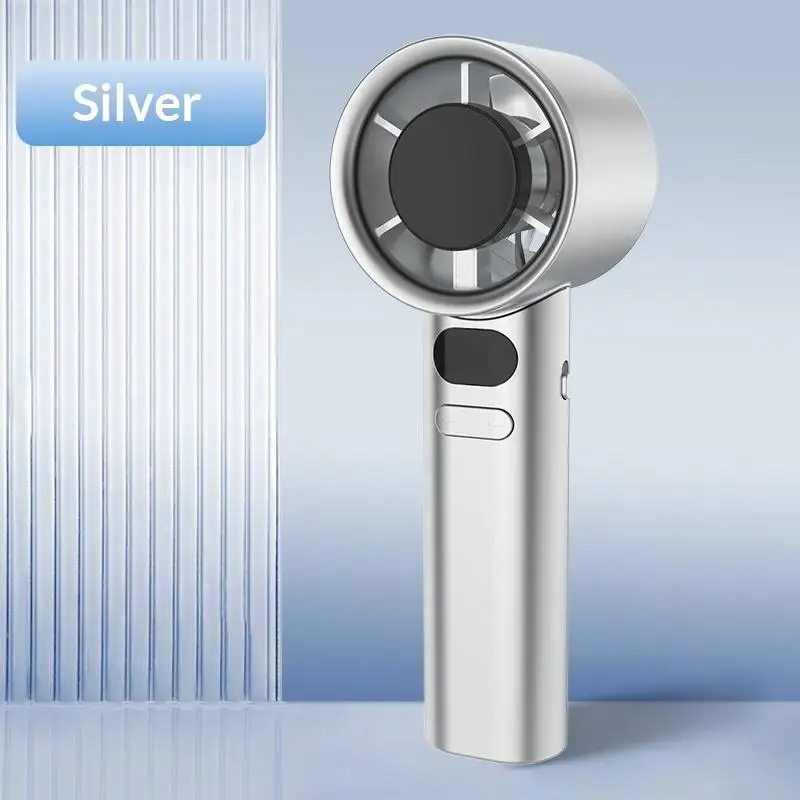 Handheld Mini Turbine USB Rechargeable High Power Cooling Fan Lightweight For Outdoor Sports Camping_voghion.com
